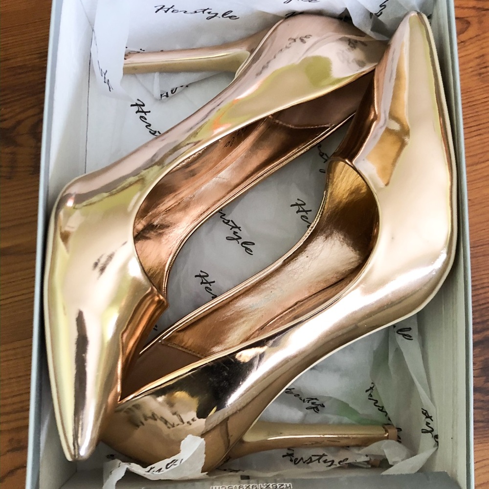 Rose gold heels (Shoe land)